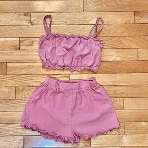 💕Sz 9 darling pink/mauve 2 piece matching set!